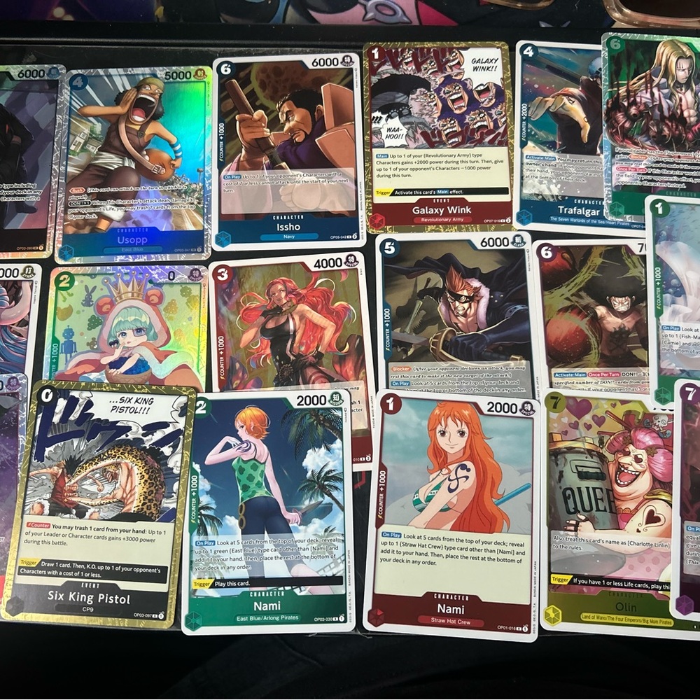 One piece card holos